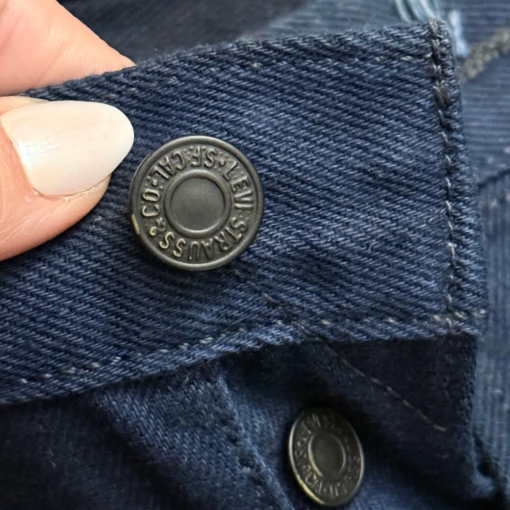 Levi’s 501XX • Dark Wash Straight Leg Button Fly Jeans
